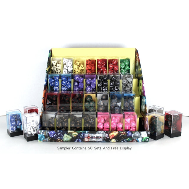 CHX 254AA Box of 50 Opaque Polyhedral Dice Sets