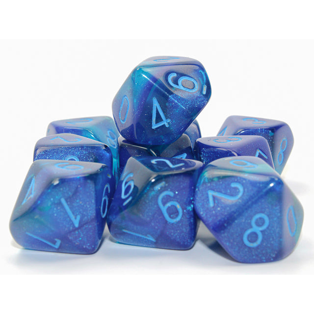 CHX 26263 Gemini Blue-Blue/light blue Luminary Set of 10 d10s