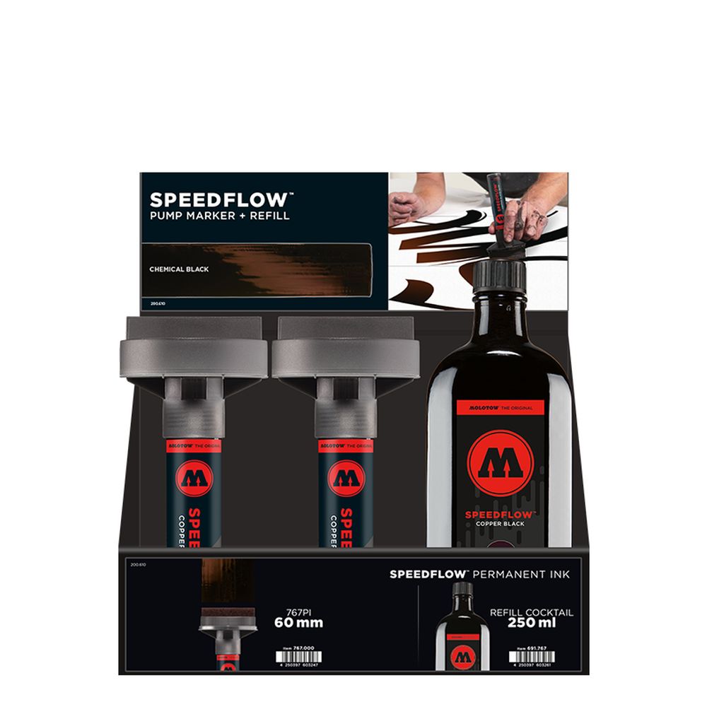 Molotow - Displays - Speedflow Ink-Set Display (Stand Display)
