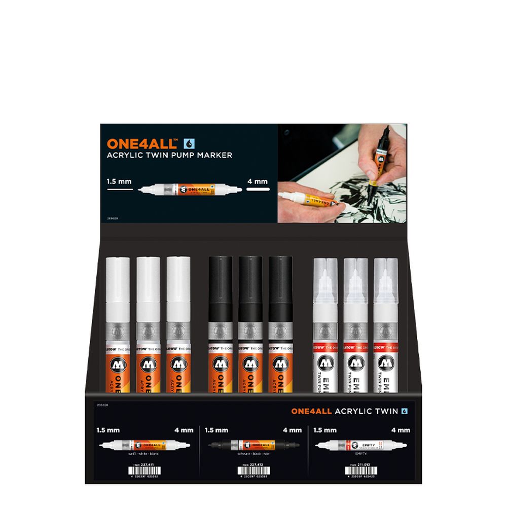 Molotow - Displays - Acrylic Twin & Empty Stand Display (Stand with Stock)