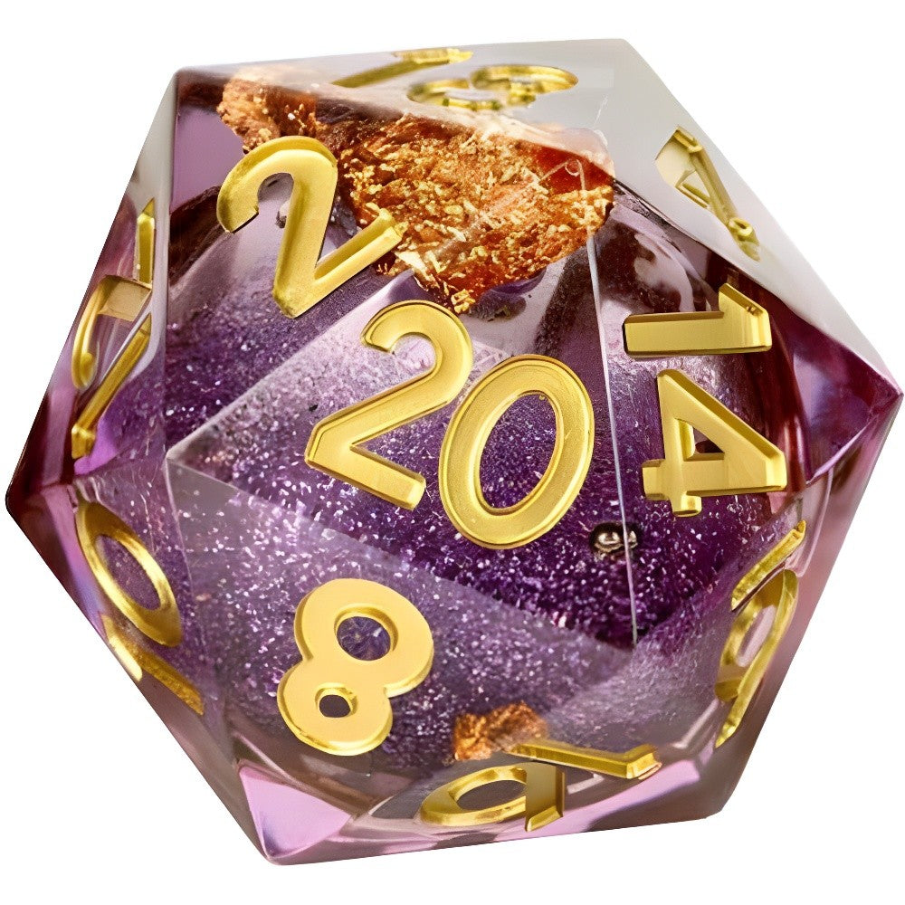 Fanroll: Individual d20 Elixir Liquid Core Dice: Aether Abstract