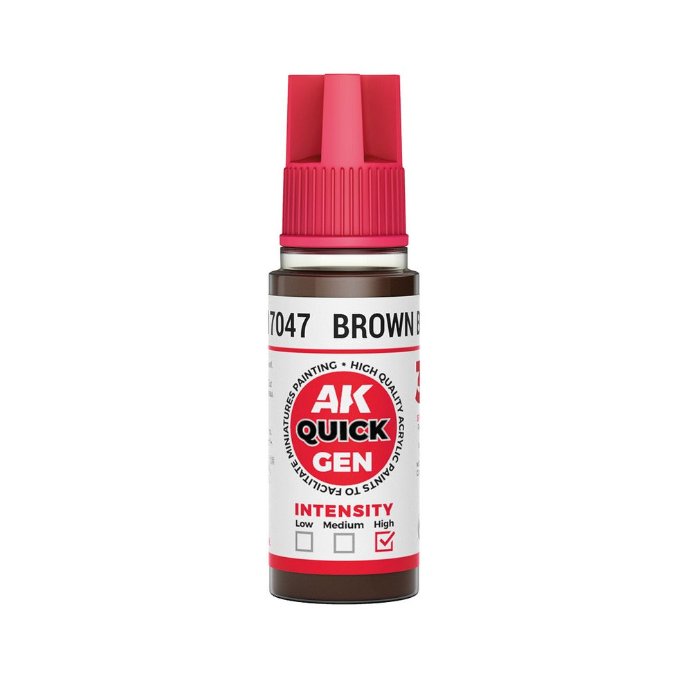AK Interactive - Quick Gen - Brown Black 18 ml