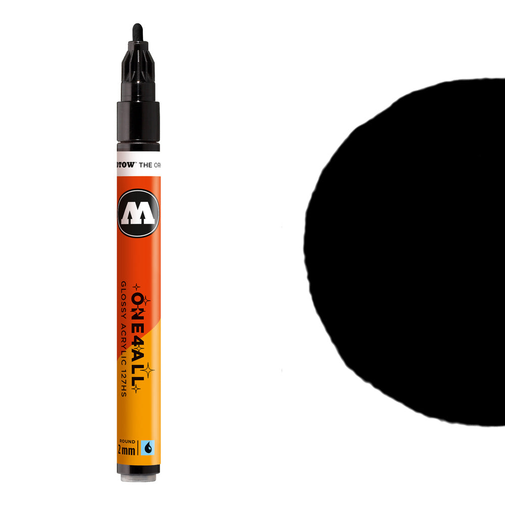 Molotow - Markers - One4All - 127HS - #252 Black Glossy 2mm
