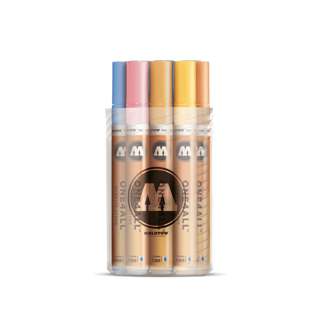 Molotow - Markers - One4All - 127HS - 12Pcs Acrylic Markers 4mm Pastel Set