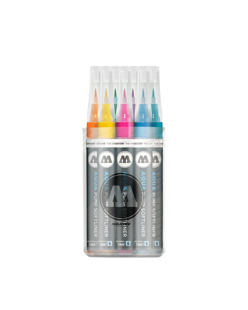 Molotow - Markers - Aqua - Pump - Main-Kit Box 12Pc 1mm Set