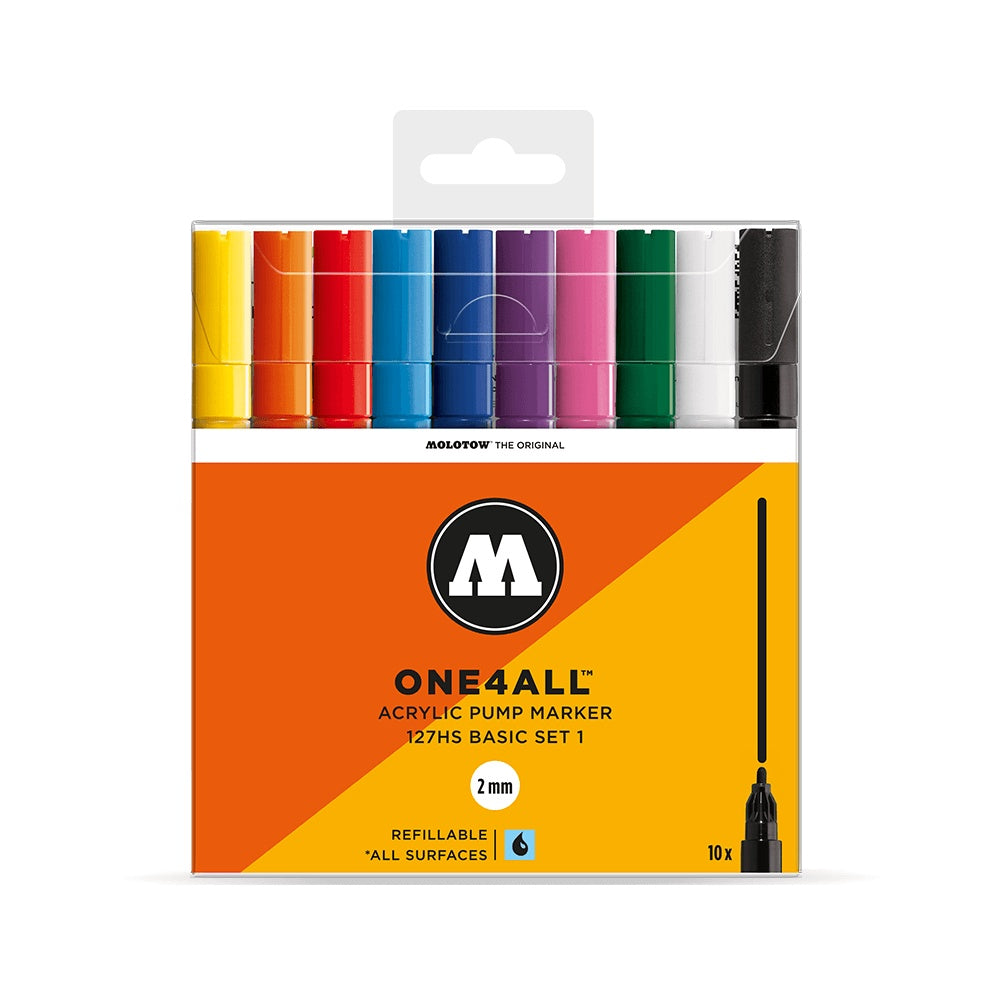 Molotow - Markers - One4All - 127HS - Wallet Basic 10Pc
