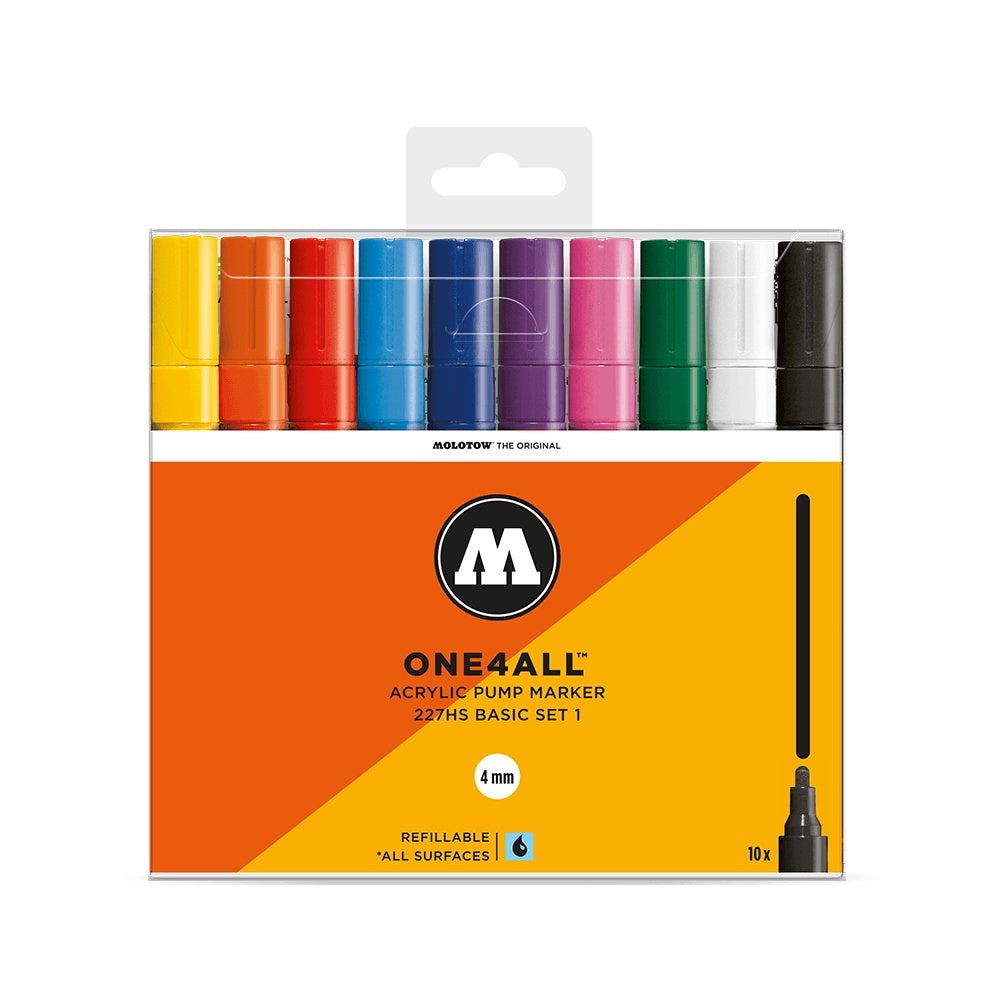 Molotow - Markers - One4All - 127HS - Wallet Basic 6Pc Set