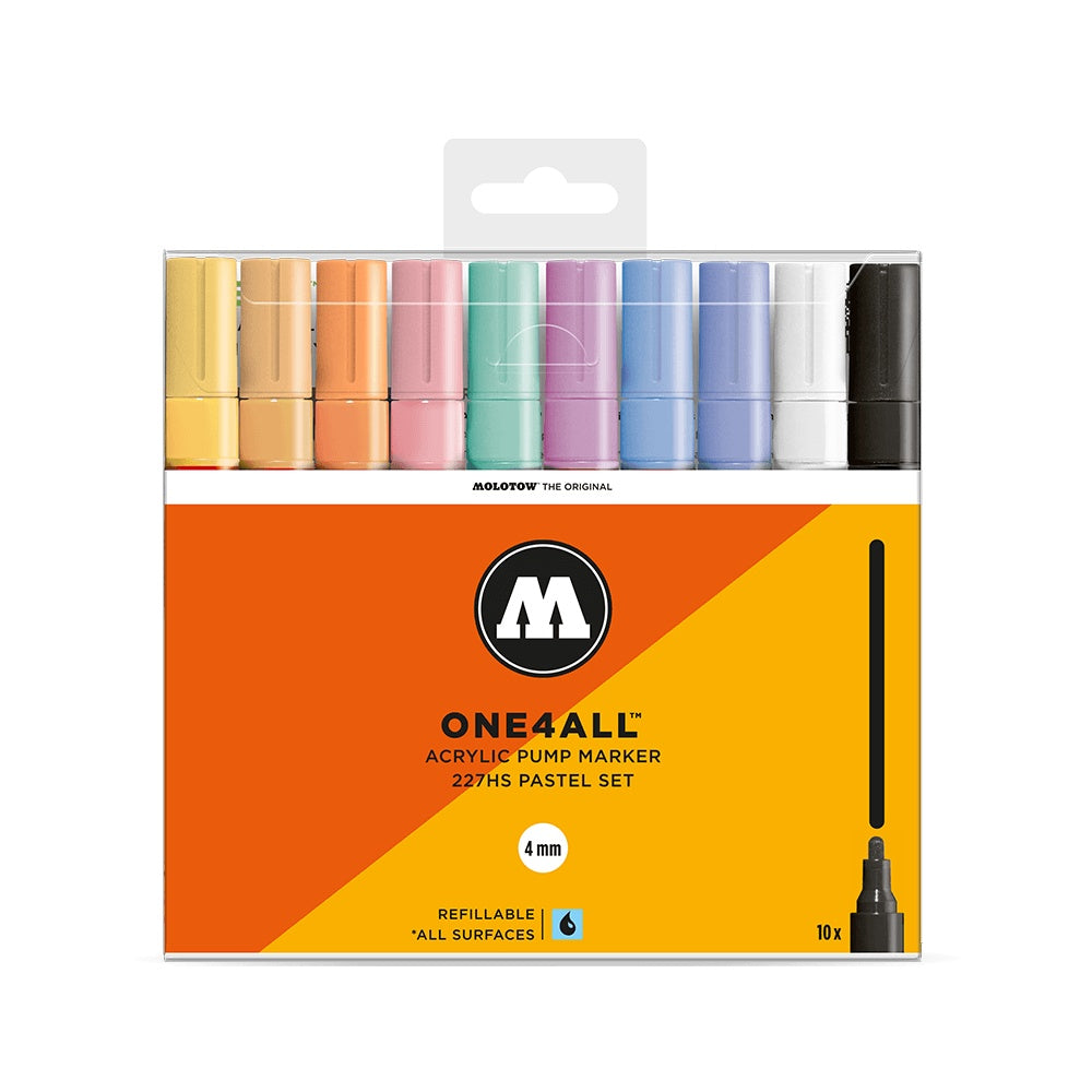 Molotow - Markers - One4All - 127HS - Wallet Pastel 1Pc 4mm Set