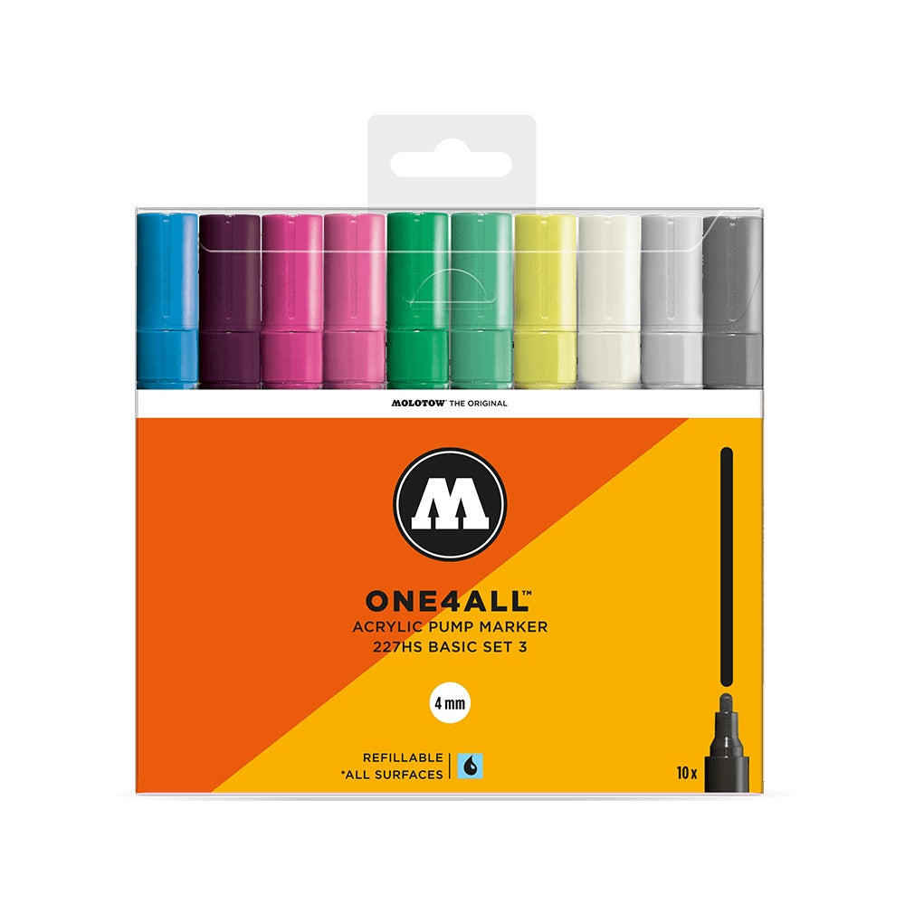 Molotow - Markers - One4All - 227HS - Wallet Basic 1Pc 4mm Set