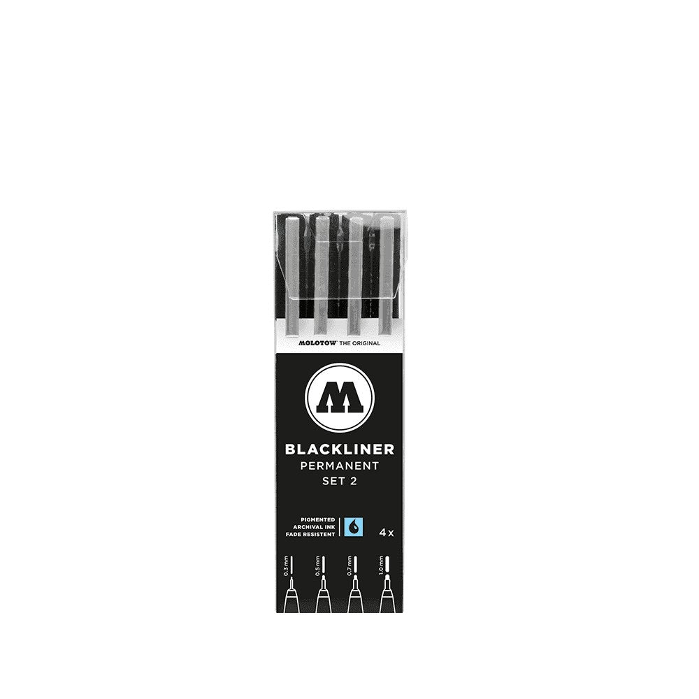 Molotow - Markers - Blackliner - 4Pc Set 2