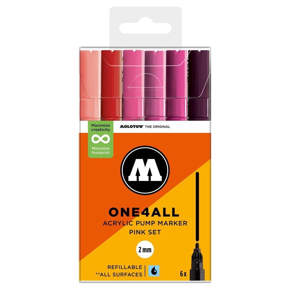 Molotow - Markers - One4All - 127HS - Pink Set