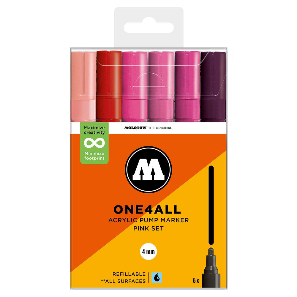 Molotow - Markers - One4All - 227HS - Pink Set