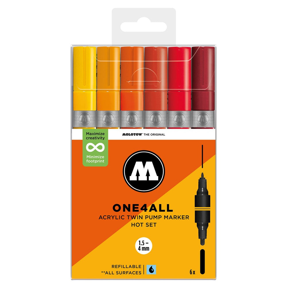 Molotow - Markers - One4All - Twin - Hot Set