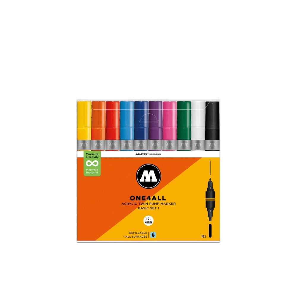 Molotow - Markers - One4All - Twin - Basic Set 1