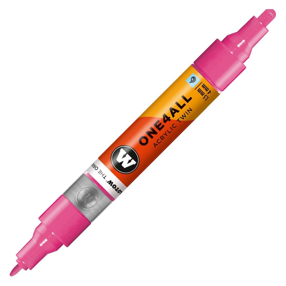 Molotow - Markers - One4All - Twin - #200 Neon Pink 1.5 and 4mm