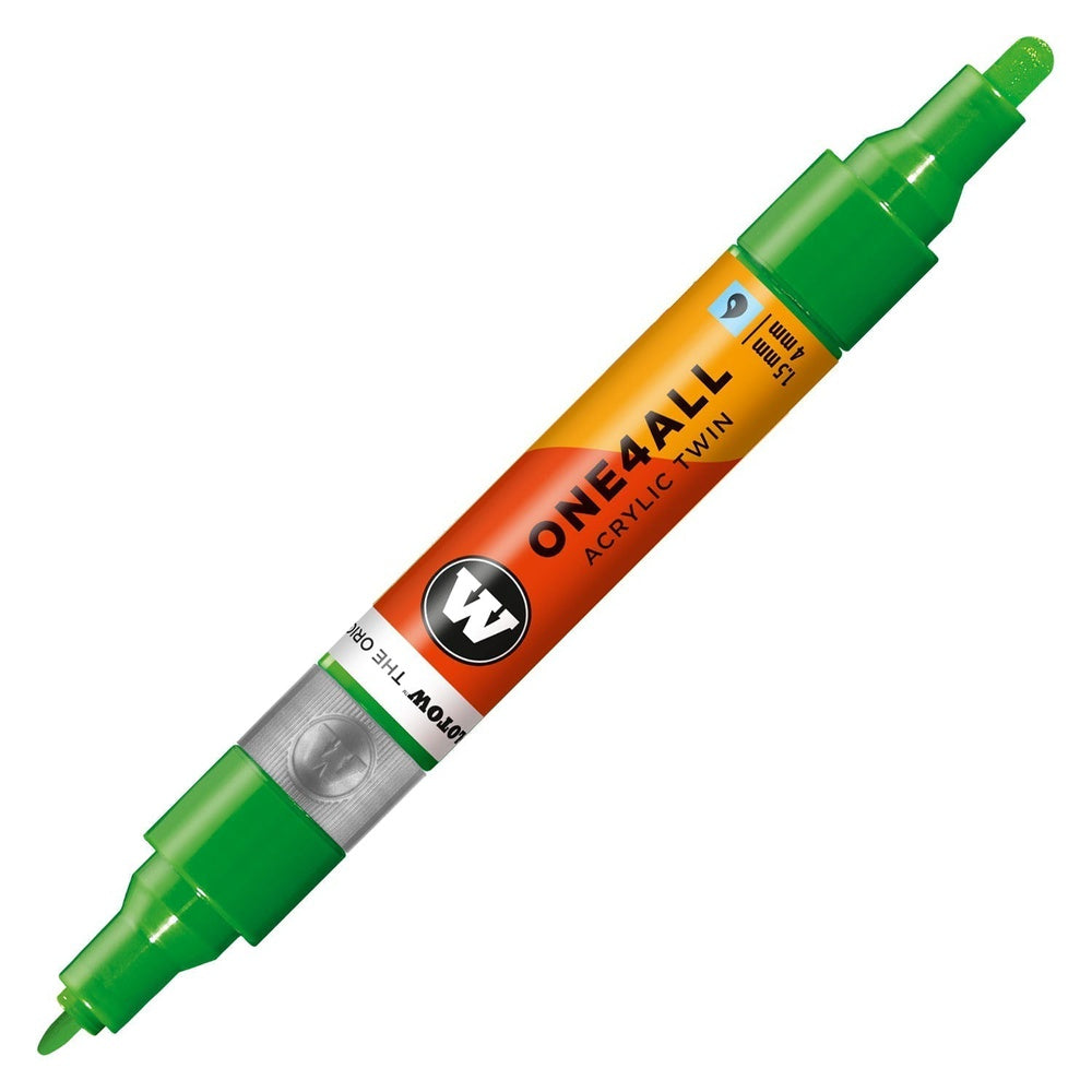 Molotow - Markers - One4All - Twin - #222 Kacao77 Universes Green 1.5 and 4mm