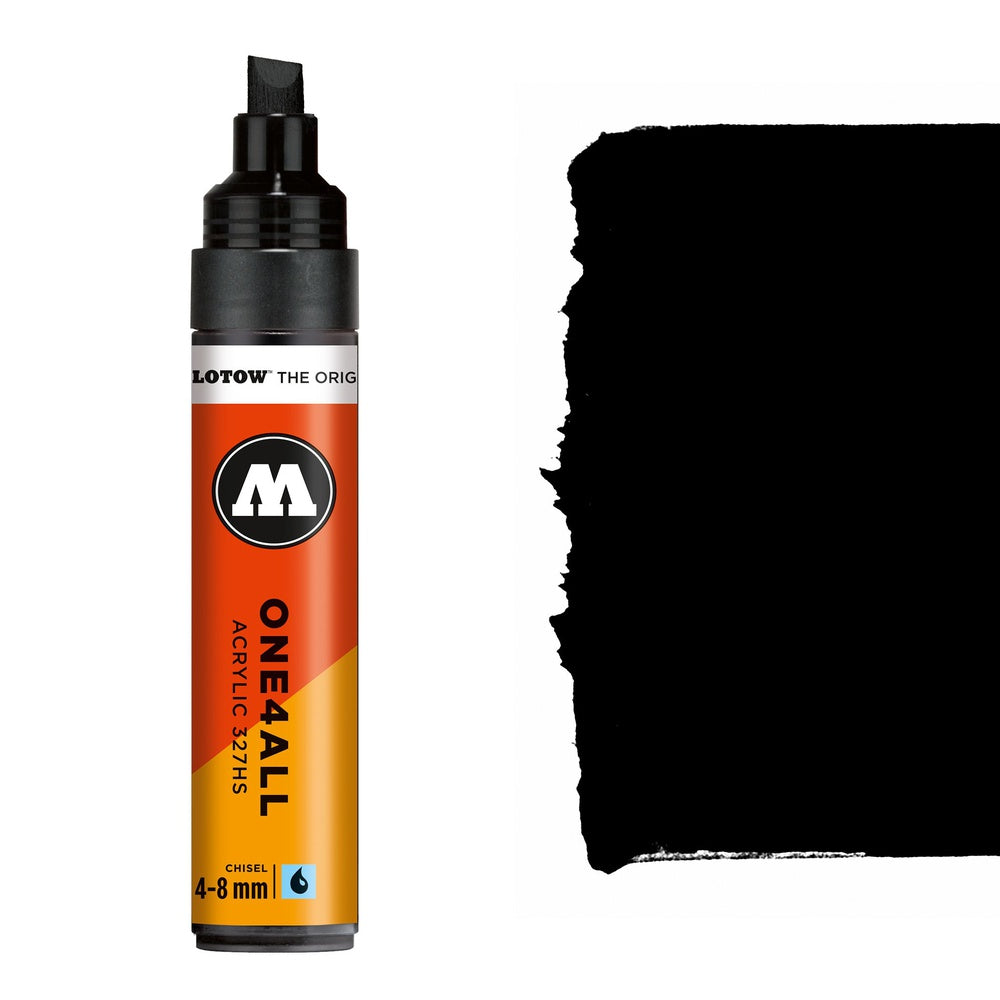 Molotow - Markers - One4All - 327HS - #180 Signal Black 4-8mm