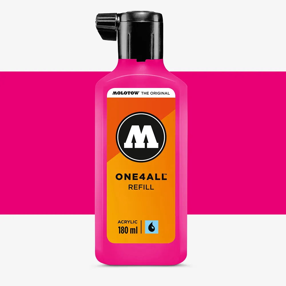 Molotow - Markers - One4All - Refill - #217 Neon Pink Fluorescent 180ml