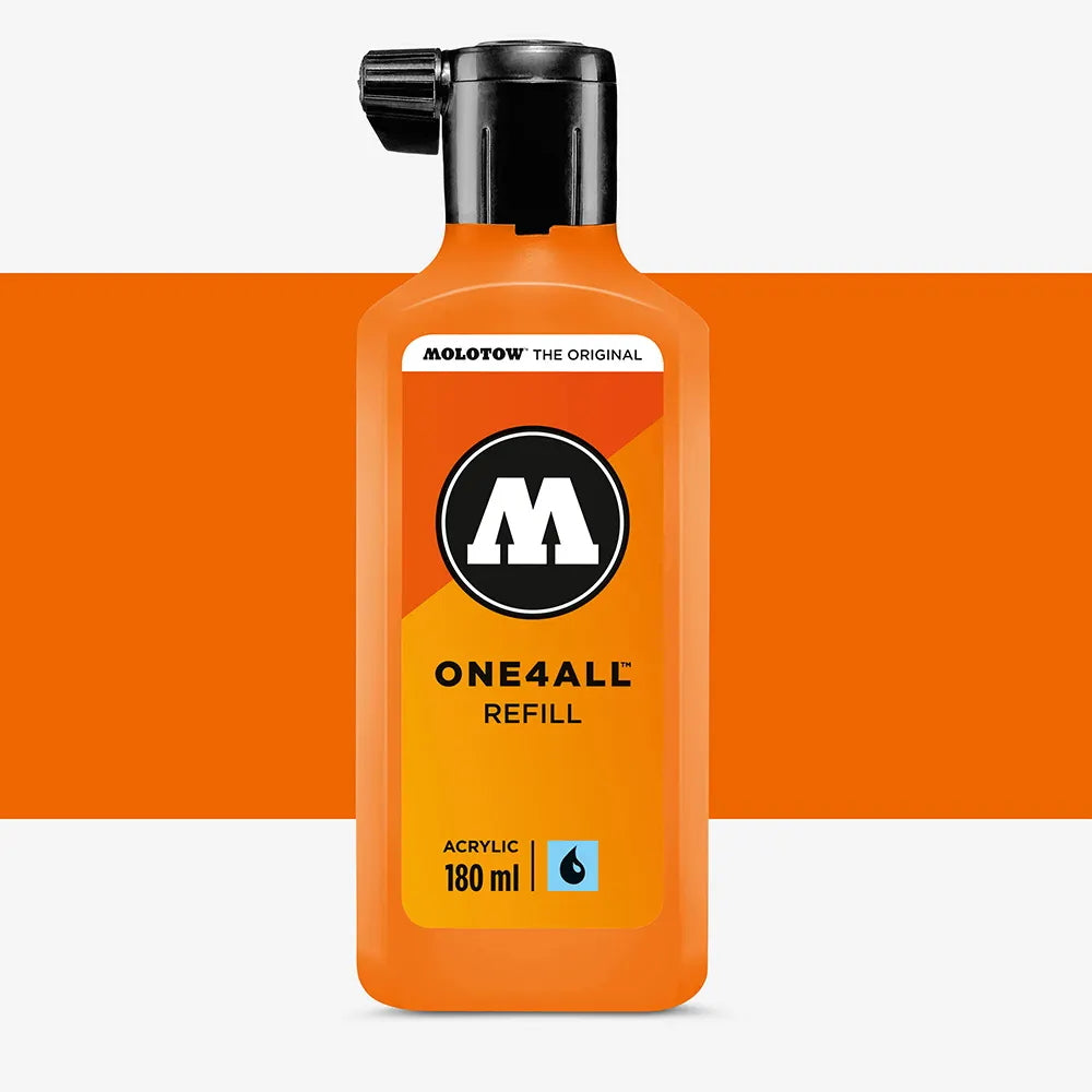 Molotow - Markers - One4All - Refill - #218 Neon Orange Fluorescent 180ml