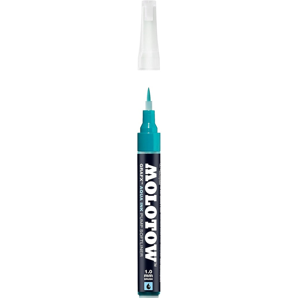 Molotow - Markers - Aqua - Pump - Softliner - #013 Turquoise 1mm