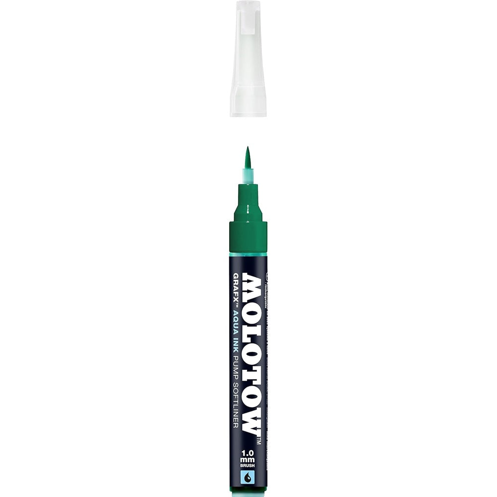 Molotow - Markers - Aqua - Pump - Softliner - #015 Dark Green 1mm