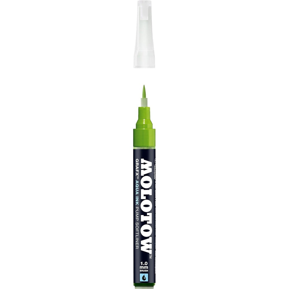 Molotow - Markers - Aqua - Pump - Softliner - #016 Yellow Green 1mm