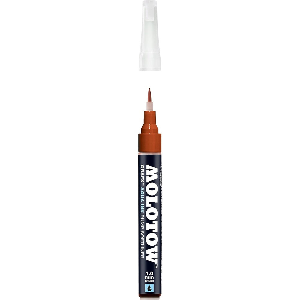 Molotow - Markers - Aqua - Pump - Softliner - #019 Brown 1mm