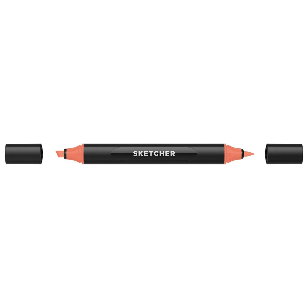 Molotow - Markers - Sketcher - Brush and Chisel - Coral Red