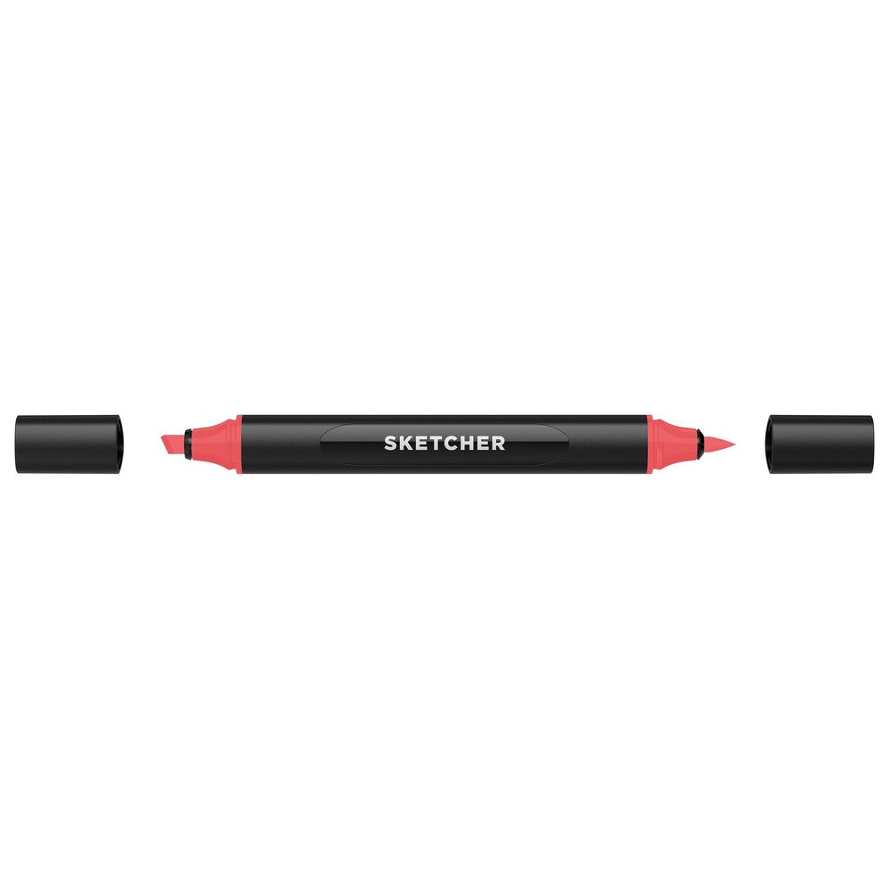 Molotow - Markers - Sketcher - Brush and Chisel - Cherry Red Middle
