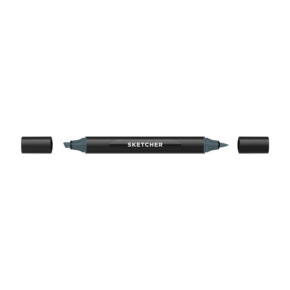 Molotow - Markers - Sketcher - Brush and Chisel - Cool Grey 6