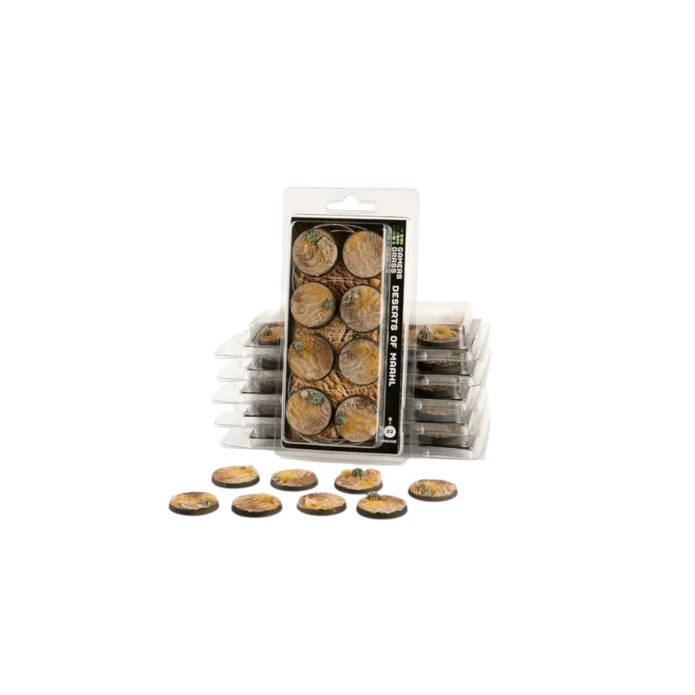 Gamers Grass - Battle Ready Bases - Deserts of Maahl - Round 28mm (x8)