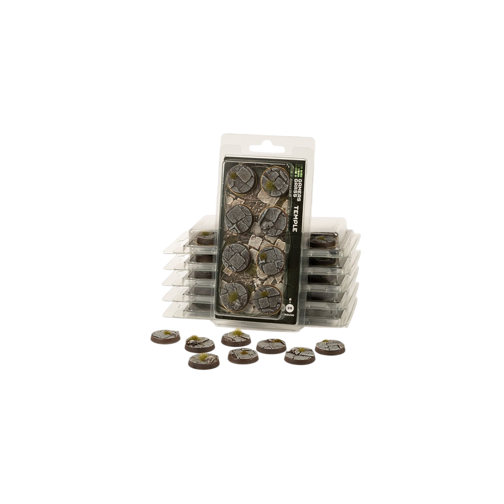 Gamers Grass - Battle Ready Bases - Temple - Round 28mm (x8)