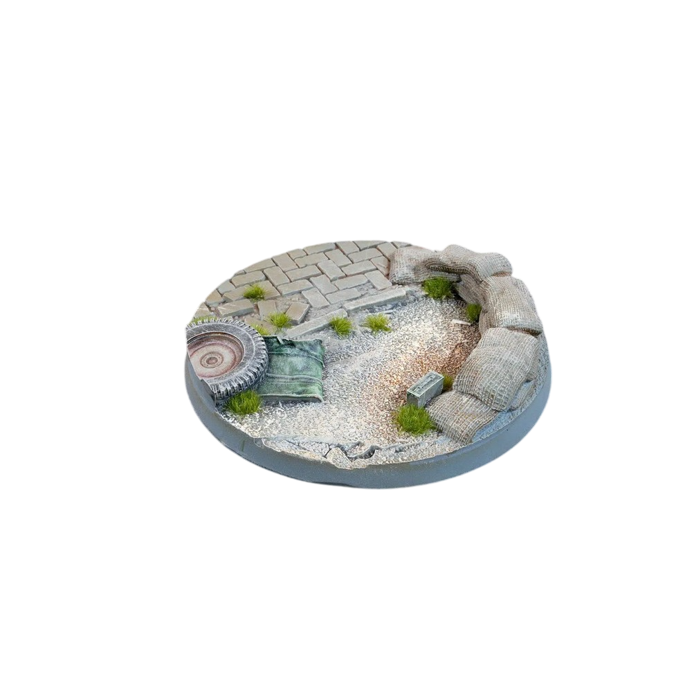Gamers Grass - Battle Ready Bases - Urban Warfare - Round 40mm (x5)