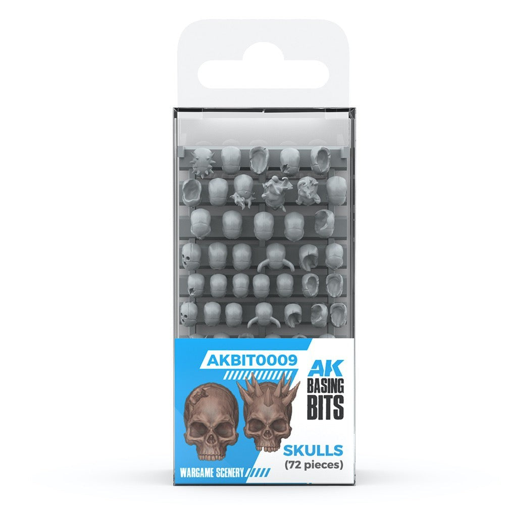 AK Interactive - Basing Bits - Skulls - 72 Pieces