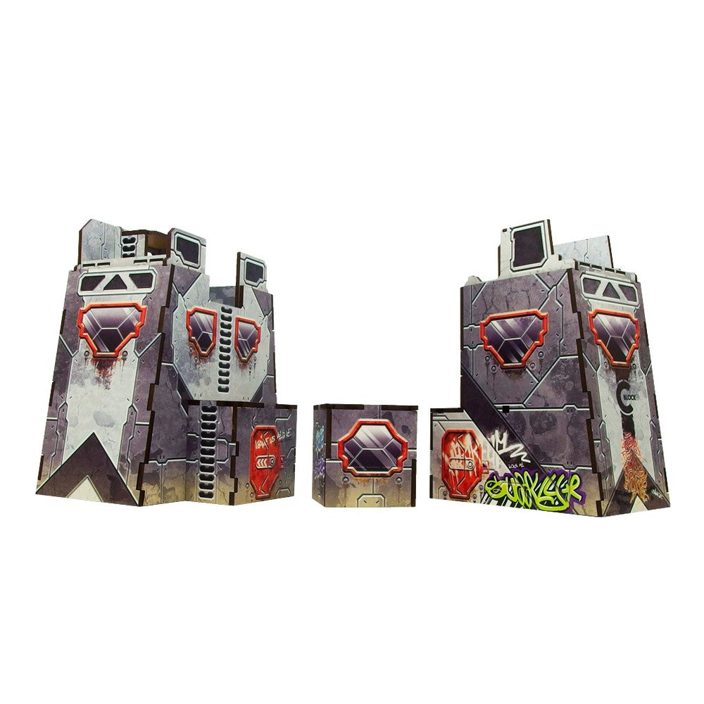 Micro Art Studio - Infinity Scenery - Precinct Sigma Sentry Towers (2) PREPAINTED (grey)