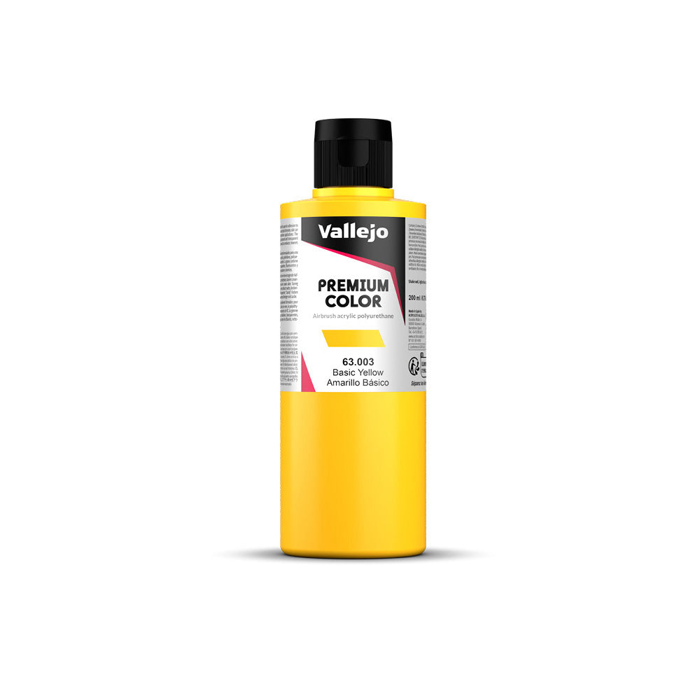 Vallejo - Premium Colour - Opaque - Basic Yellow 200ml