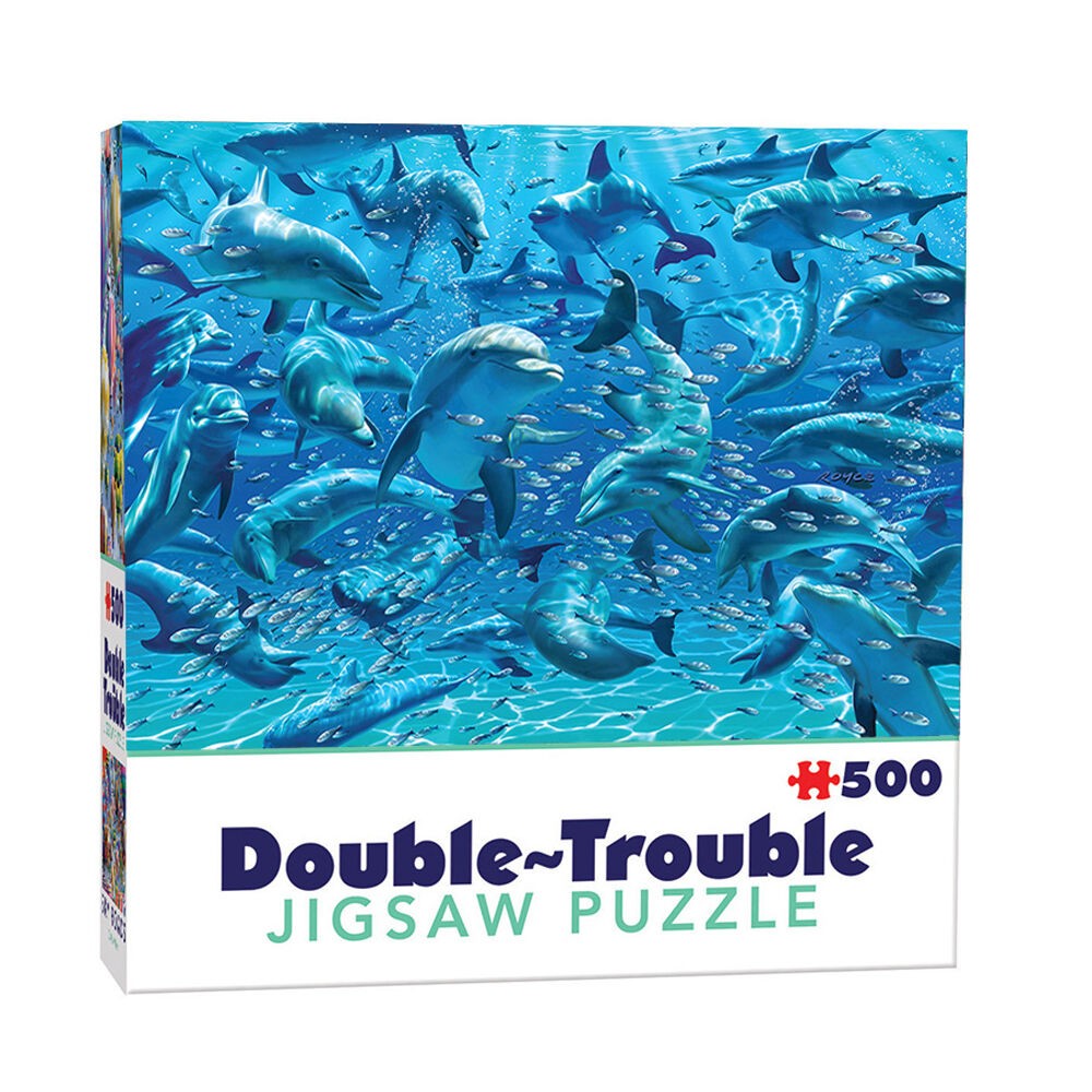 Puzzle - Cheatwell - Double-Trouble 500Pc Dolphins