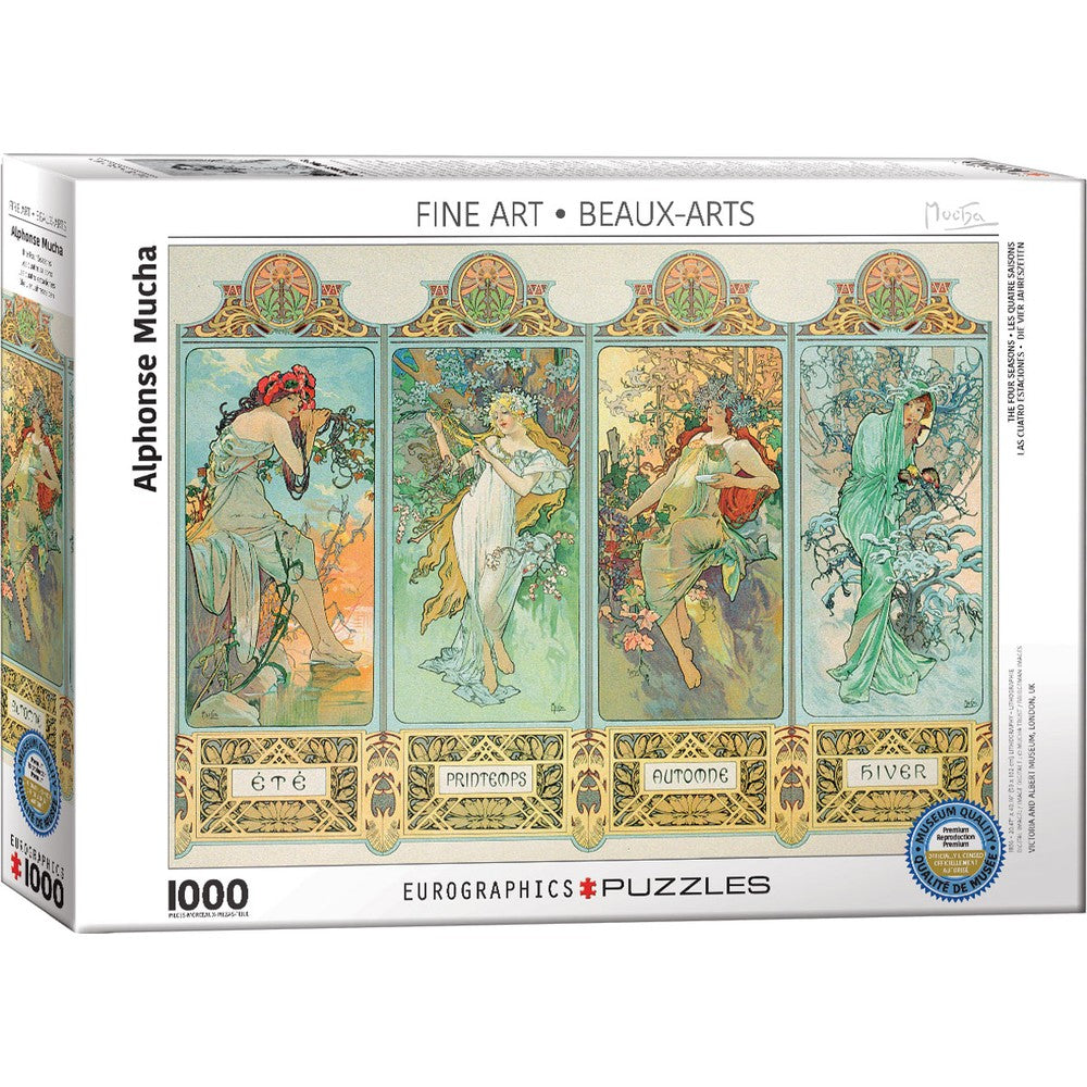 Puzzle - Eurographics - Mucha; The Four Seasons 1000pc