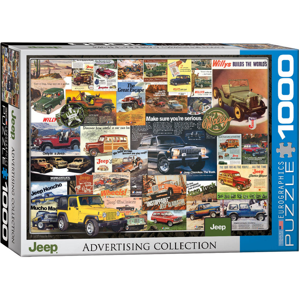 Puzzle - Eurographics - Vintage Ads Jeep 1000pc