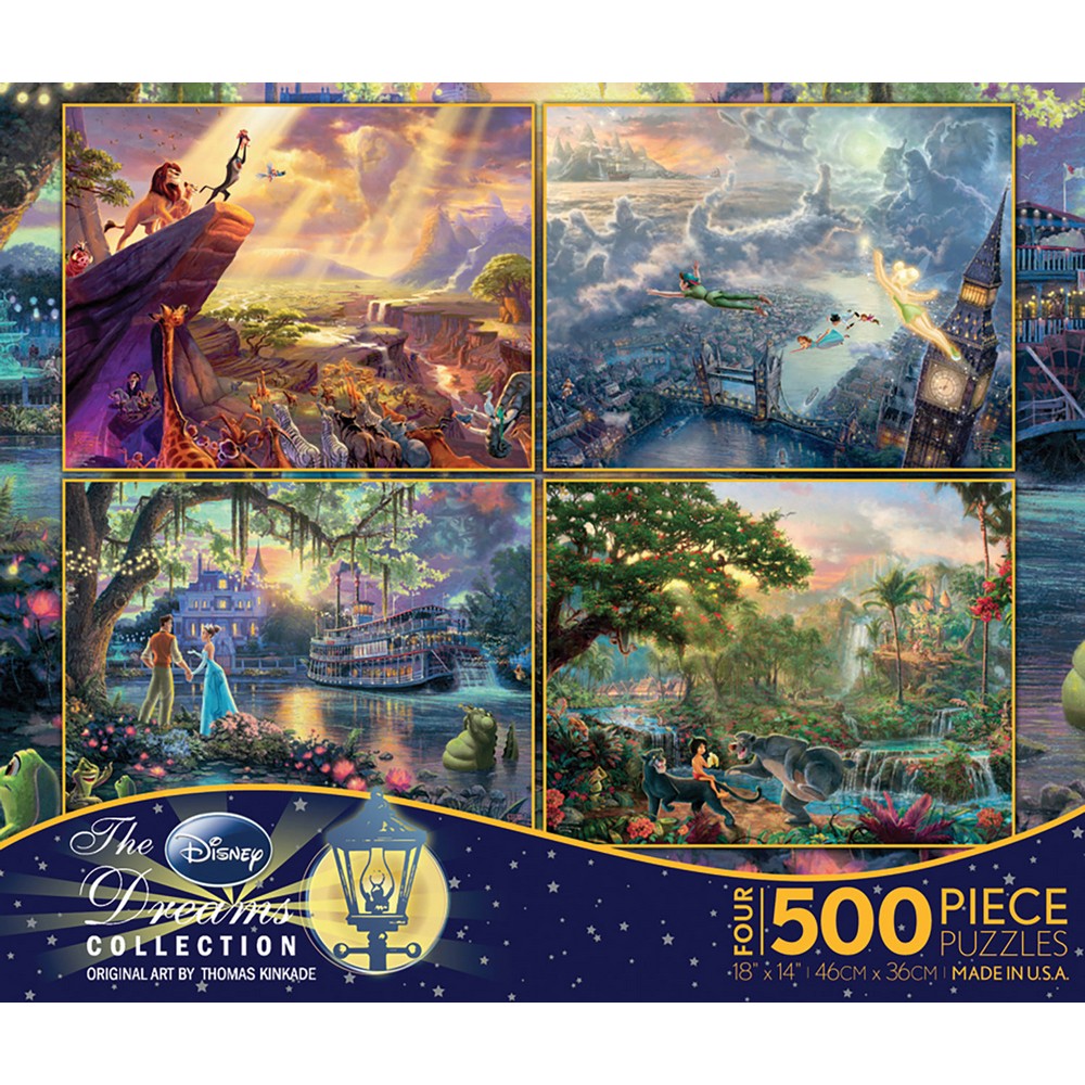 Puzzle - Ceaco - Kinkade Disney 500Pc 4-In-1 #1