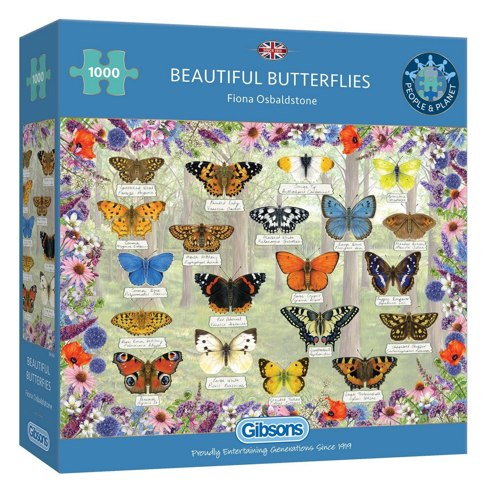 Puzzle - Gibsons - Beautiful Butterflies 1000Pc