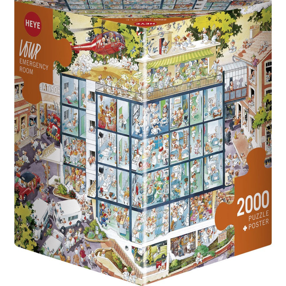 Puzzle - Heye - Triangular Box - Loup; Emergency Room 2000Pc