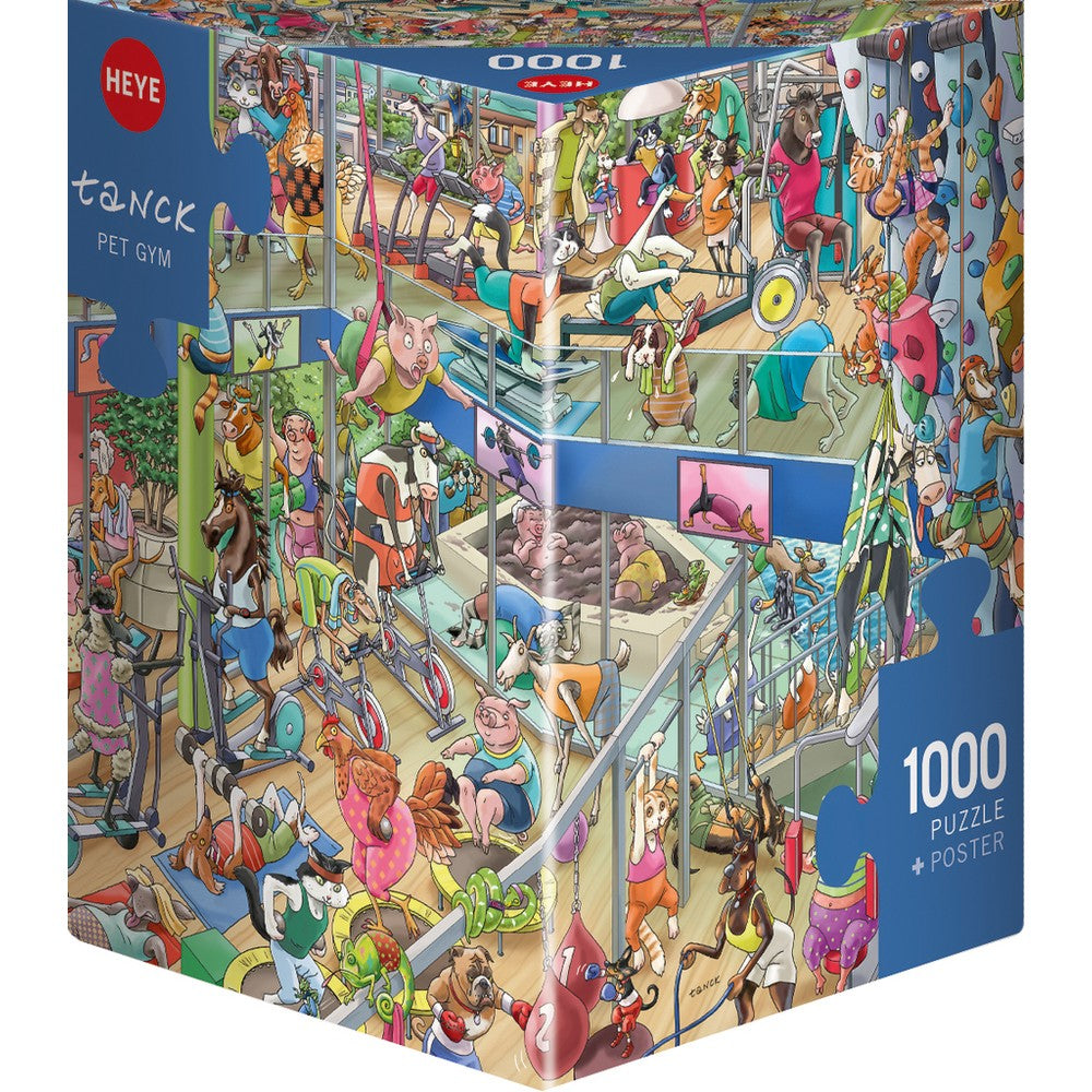Puzzle - Heye - Triangular Box - Paul; Pet Gym 1000Pc