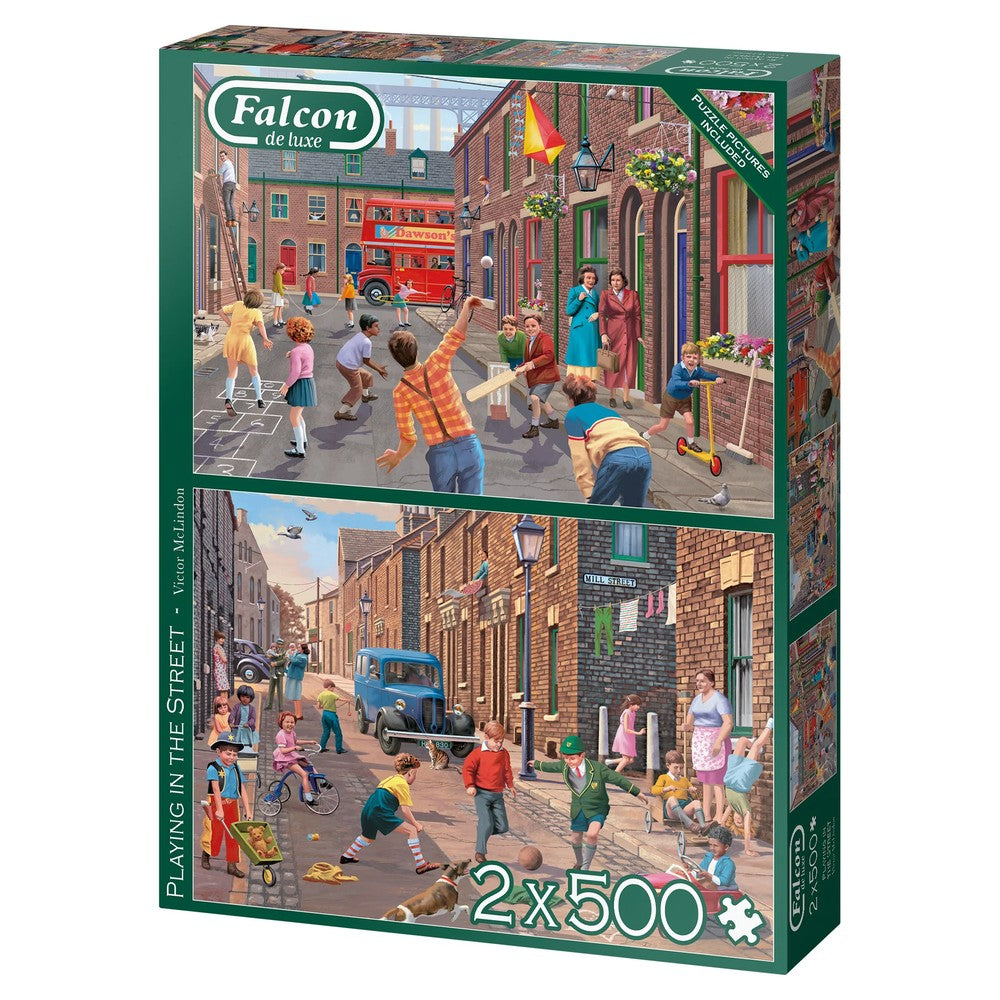 Puzzle - Jumbo - Playing In The Street 2X500Pc
