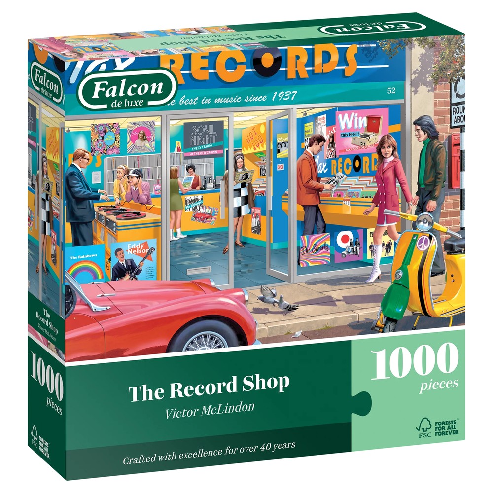 Puzzle - Jumbo - The Record Shop 1000Pc