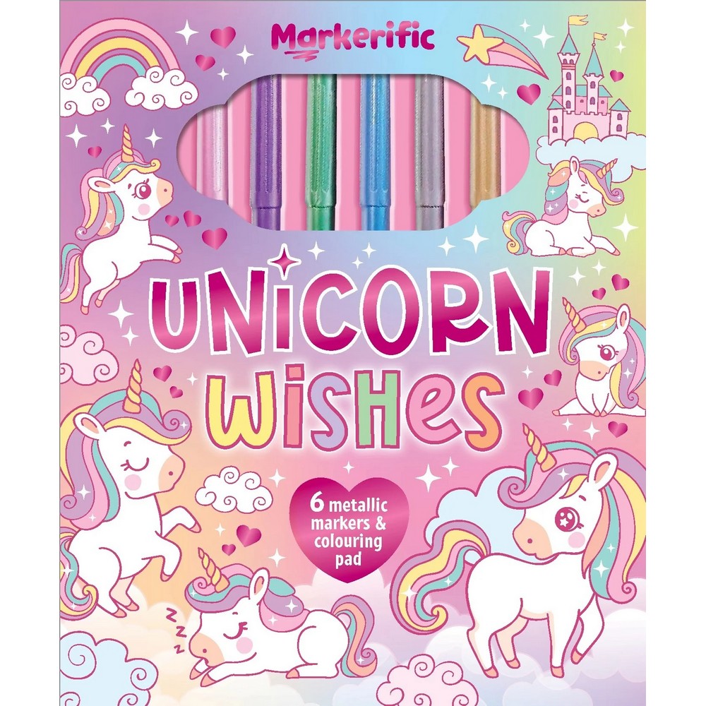 Unicorn Wishes Colouring Pad