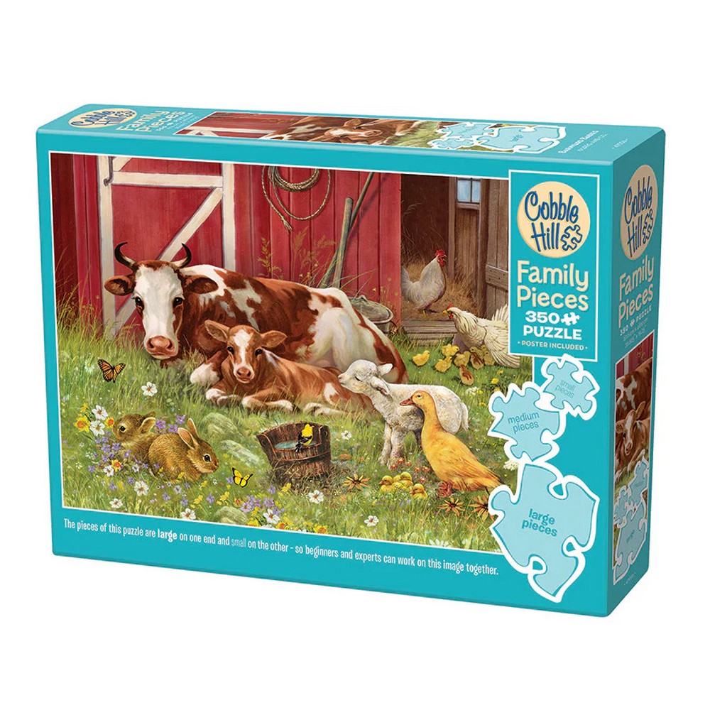 Puzzle - Cobble Hill - Barnyard Babies 350Pc *Family*