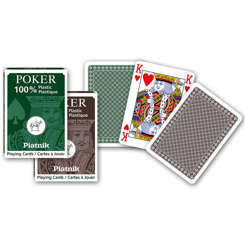 Poker 100% Plastic; Jumbo Indx