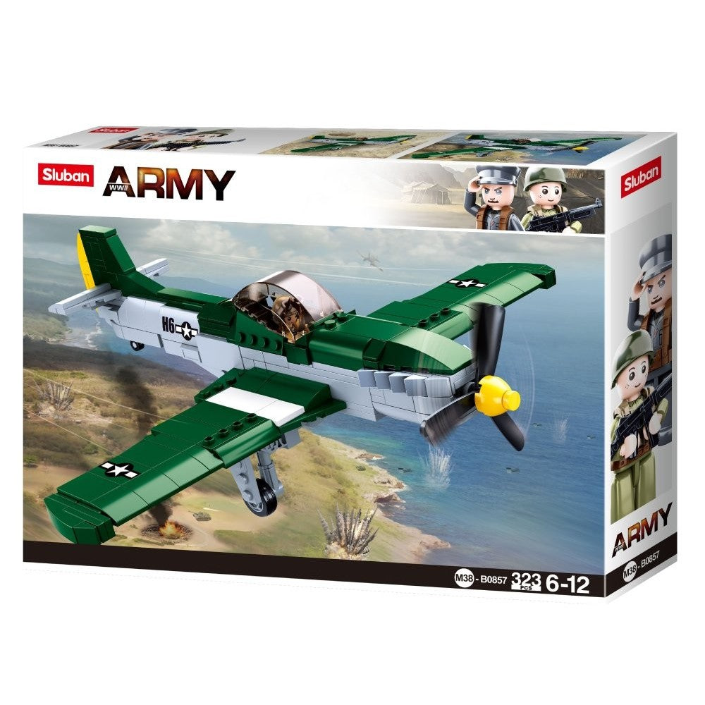 Ww2 P51 Fighter 323Pcs