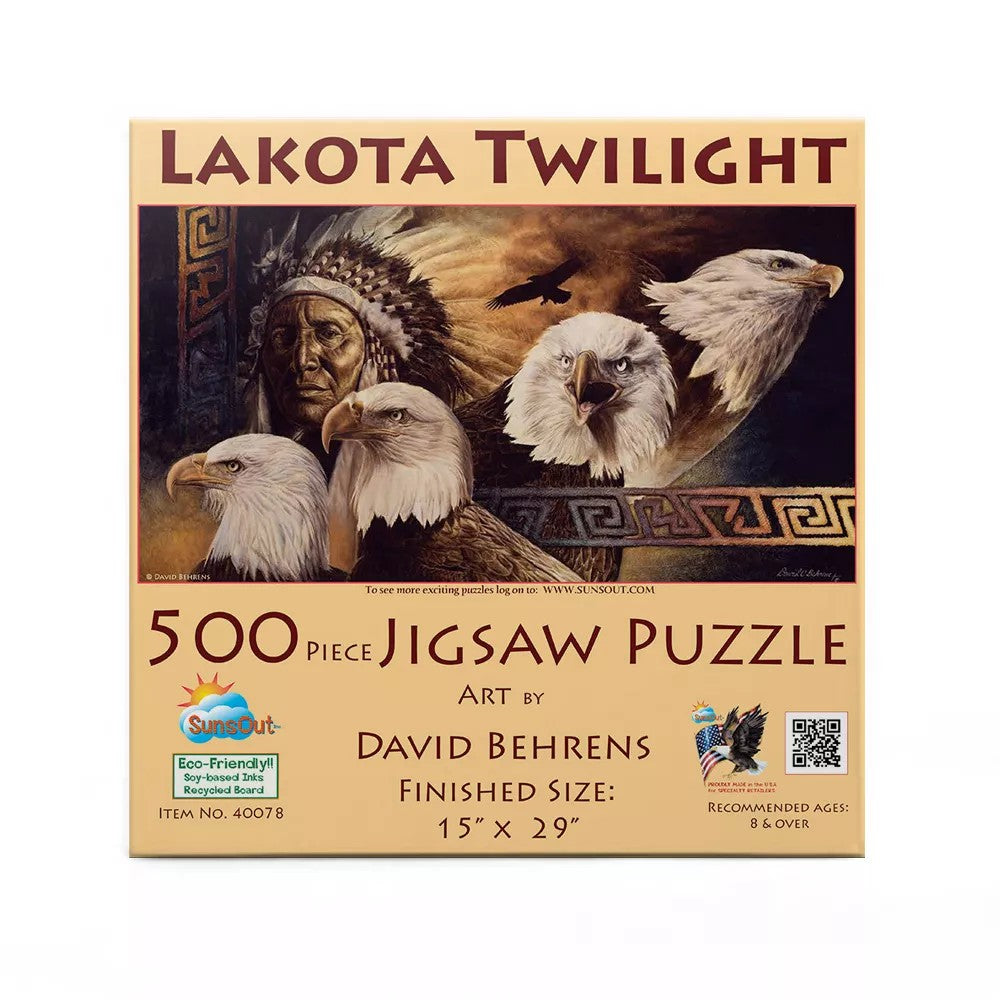 Puzzle - Sunsout - Lakota Twilight 500Pc